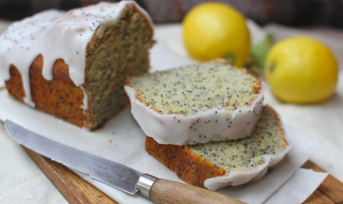Лимонный торт с маком