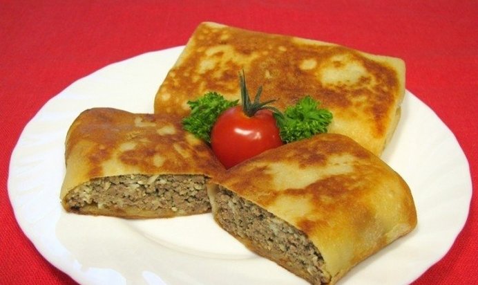 Блинчики, фаршированные печенью