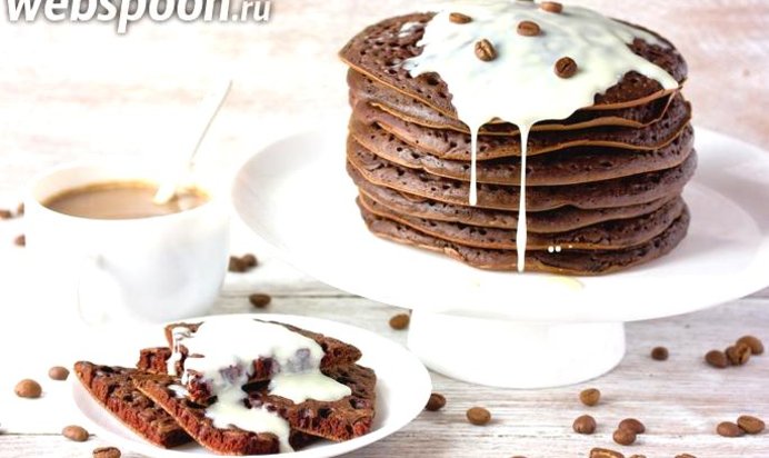 Шоколадно-кофейные блины