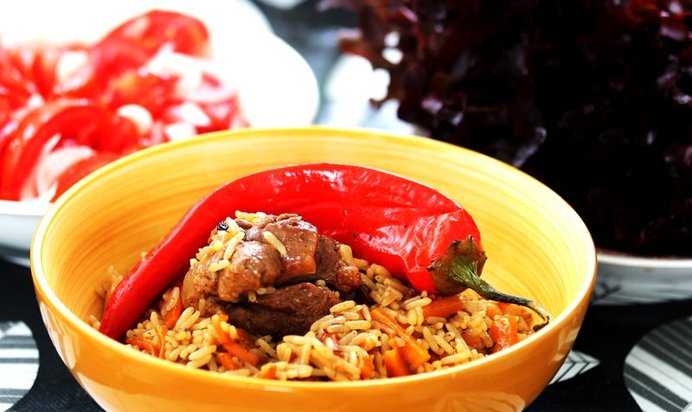 Плов с бараниной по‑узбекски