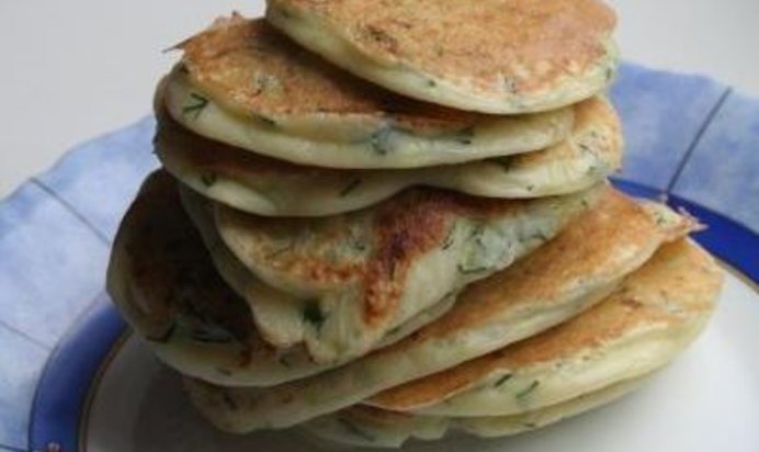 Оладьи из кабачков на кефире