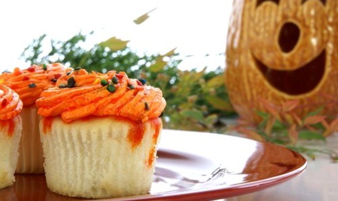 Песочные пирожные с кремом из тыквы