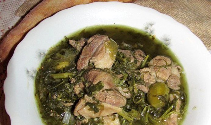 Чакапули (ягненок с эстрагоном и белым вином)