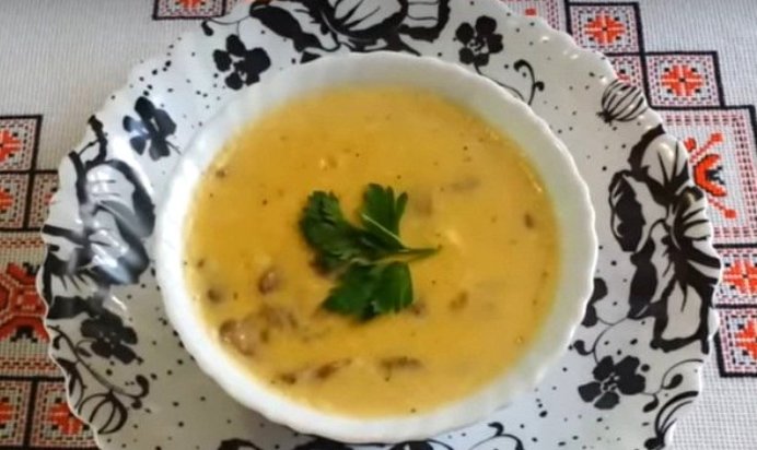 Плавленный сыр с грибами