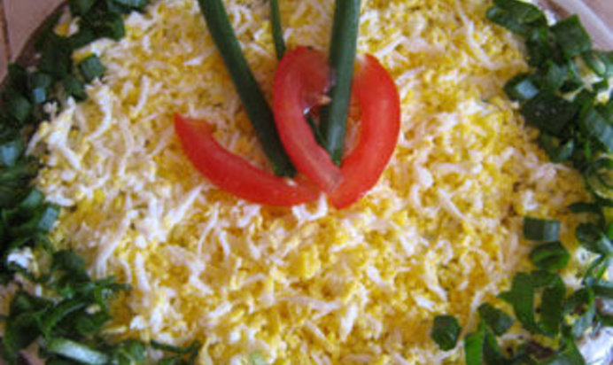 Торт из куриной печени Летний