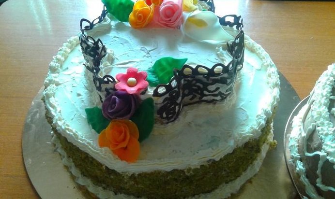 Тортик со шпинатом