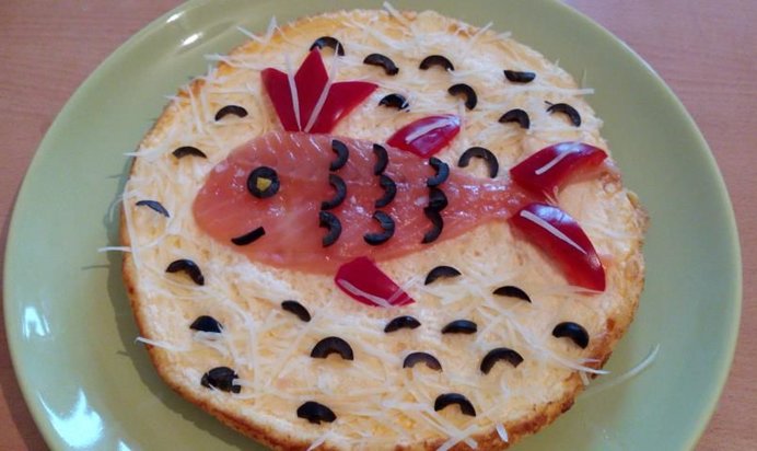 Омлет-суфле с лососем Царь-рыбка