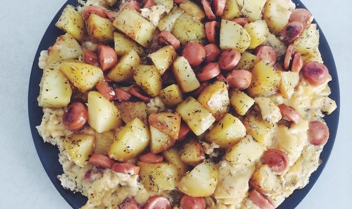 Омлет с картофелем