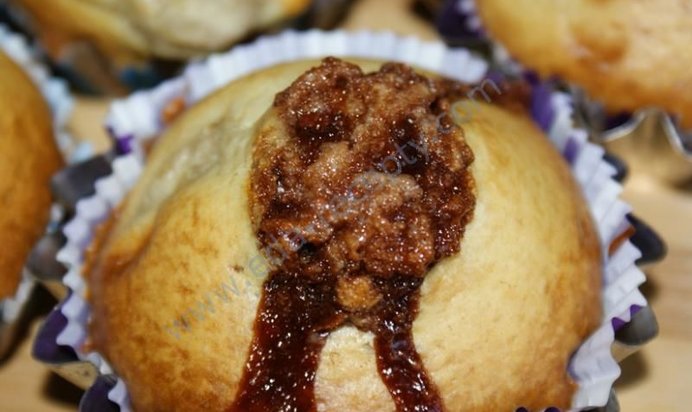 Маффины с бананом и сгущенкой