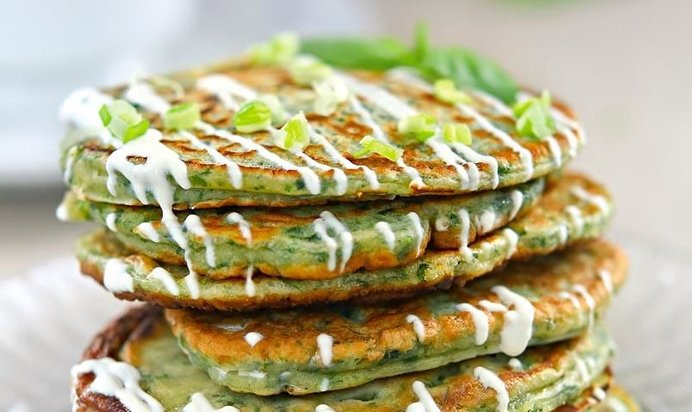 Оладьи из зелени