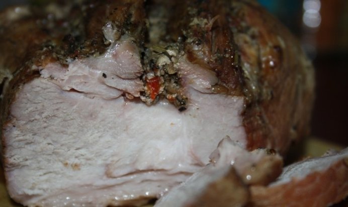 Запеченный свиной окорок Бутербродный