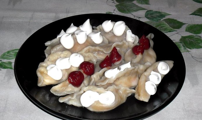 Вареники с сосисками