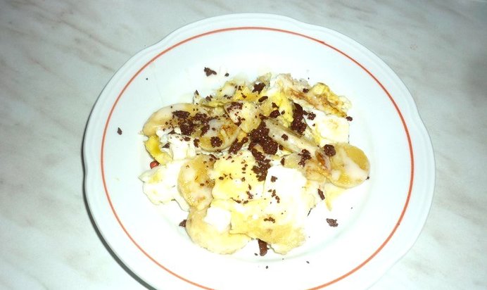 Омлет с бананом