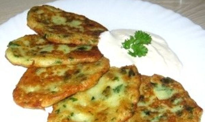 Блинчики из кабачков с фаршем