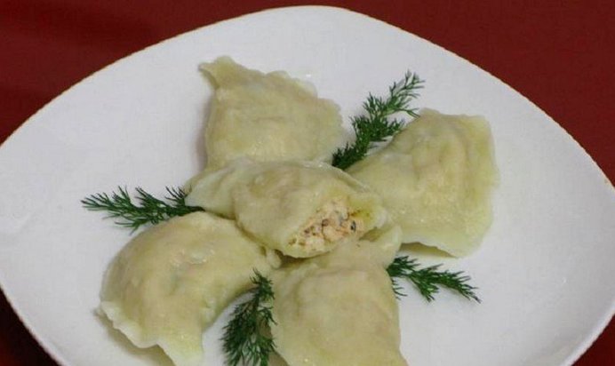 Вареники из лосося