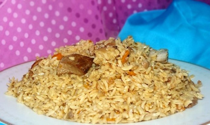 Плов из утки в мультиварке