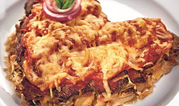 Мясной торт для влюбленных