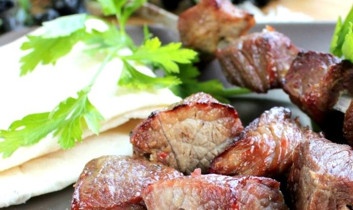 Шашлык из телятины в пиве