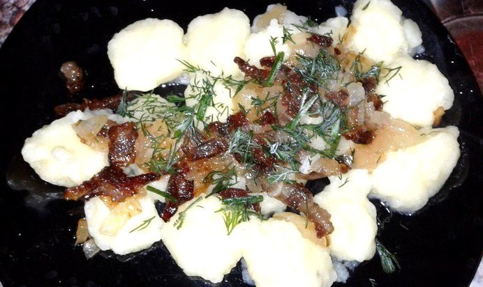 Картофельные клёцки с крахмалом