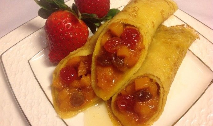 Пшенные блинчики с тыквой