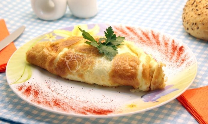 Омлет с грибами