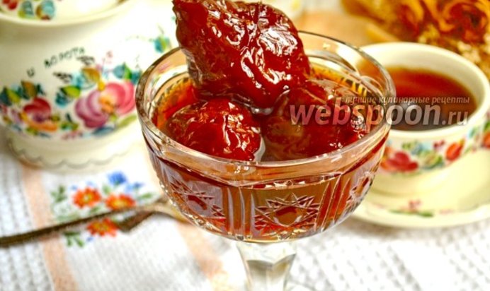 Варенье из груш с красным вином
