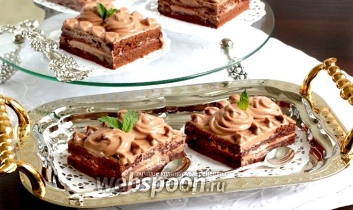 Кофейно-шоколадные пирожные без яиц