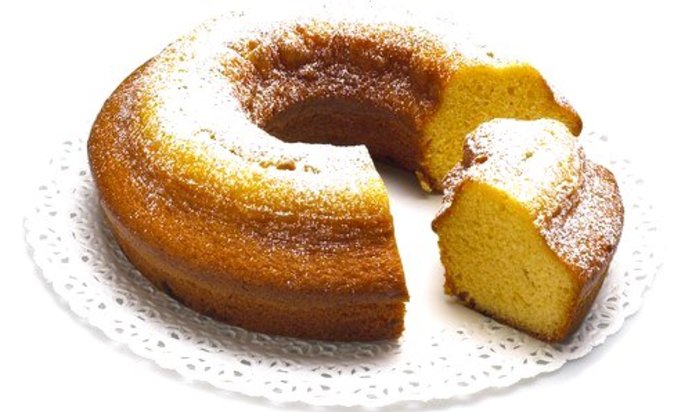 Лимонно-медовый кекс на кефире