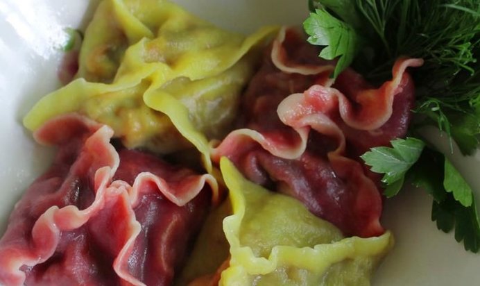 Цветные манты с грибами