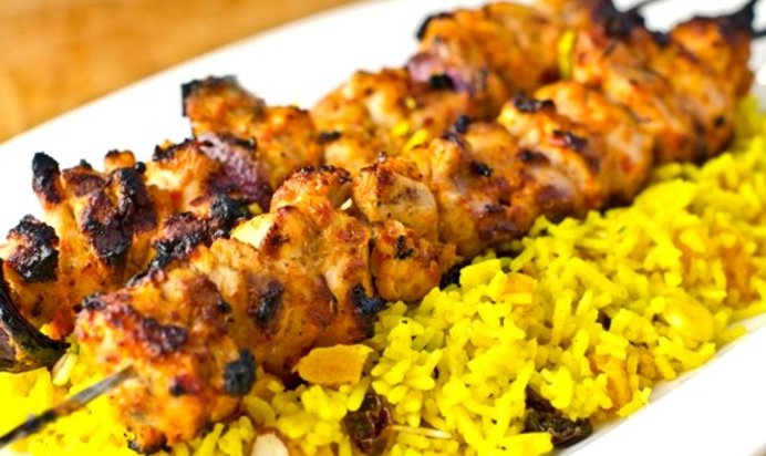 Сочный шашлык из куриной грудки