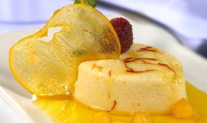 Мусс в шафрановом сиропе