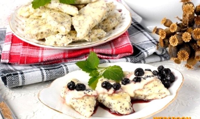 Ленивые вареники с маком