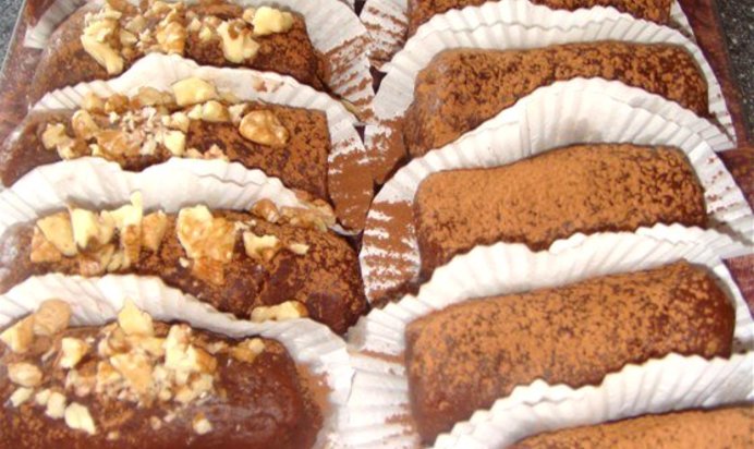 Пирожное «Картошка» с коньяком и грецкими орехами