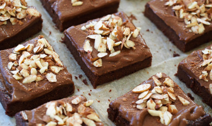 Шоколадные брауни с сладким картофелем