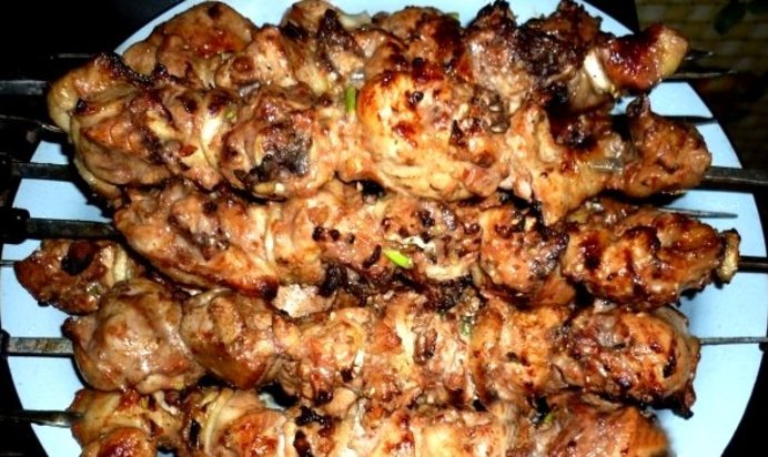 Шашлык из куриной голени