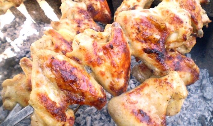 Шашлык из курицы в кефире
