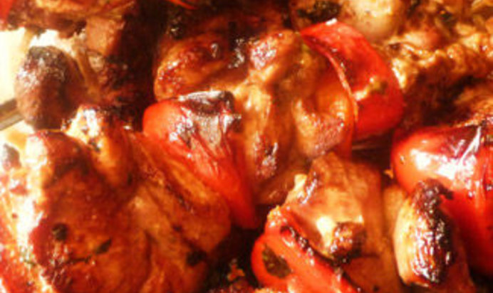 Восточный шашлык из индейки