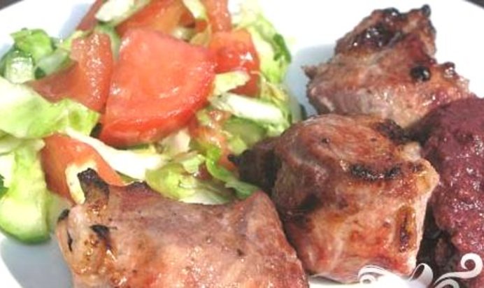 Шашлык на гранатовом соке