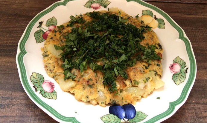 Тортилья с зеленью