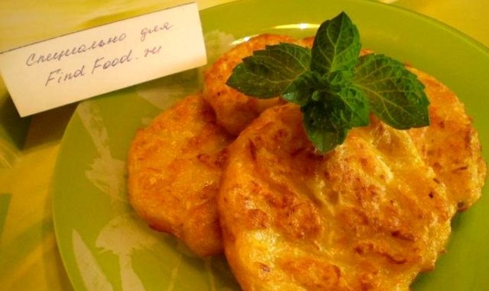 Кабачковые оладьи с чесноком