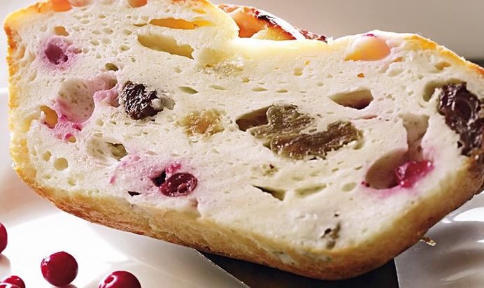 Запеканка с брусникой