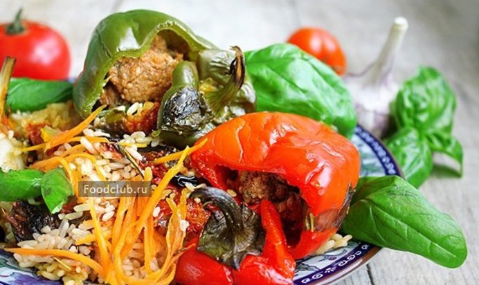 Перцы фаршированные а-ля плов