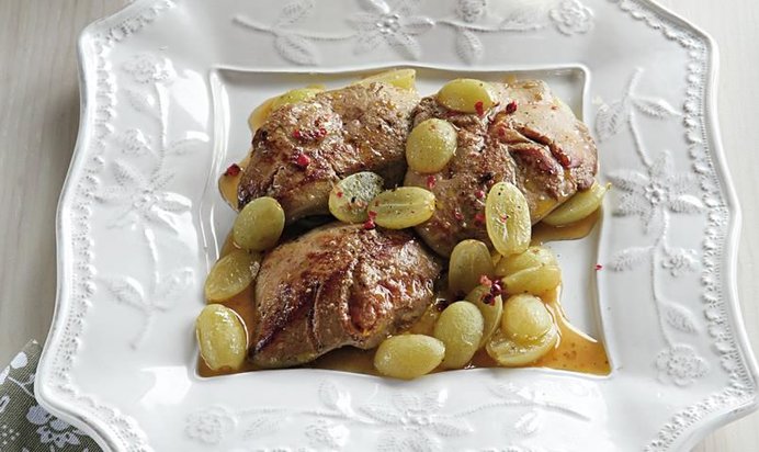 Фуа-гра с мускатным виноградом