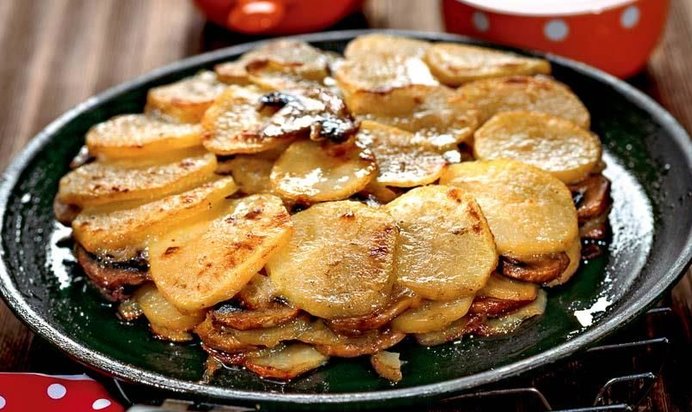 Картофельная запеканка с грибами