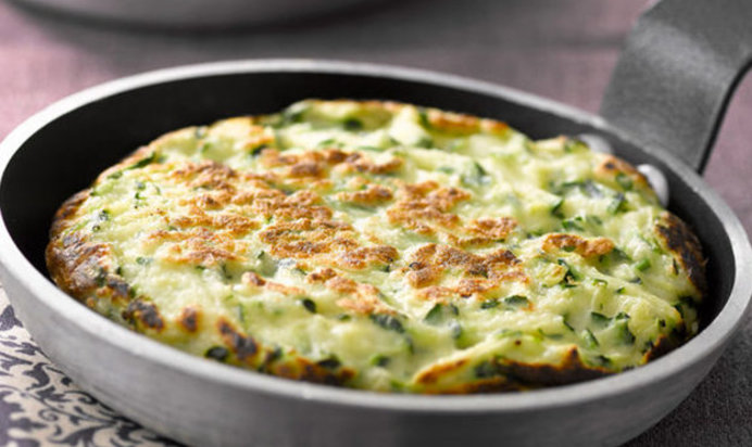 Запеканка из цукини на сковороде