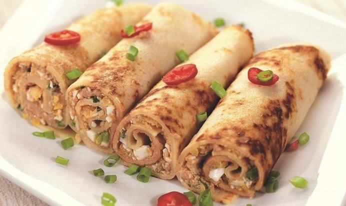 Блинчики с печенью трески