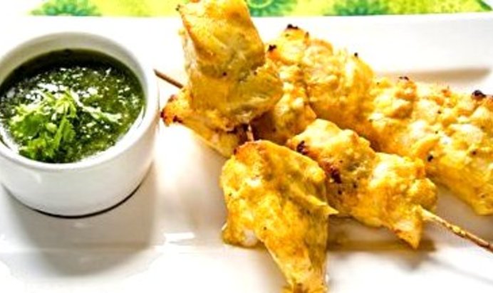 Шашлык из рыбы трески