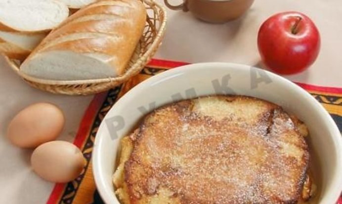 Запеканка из чёрного хлеба