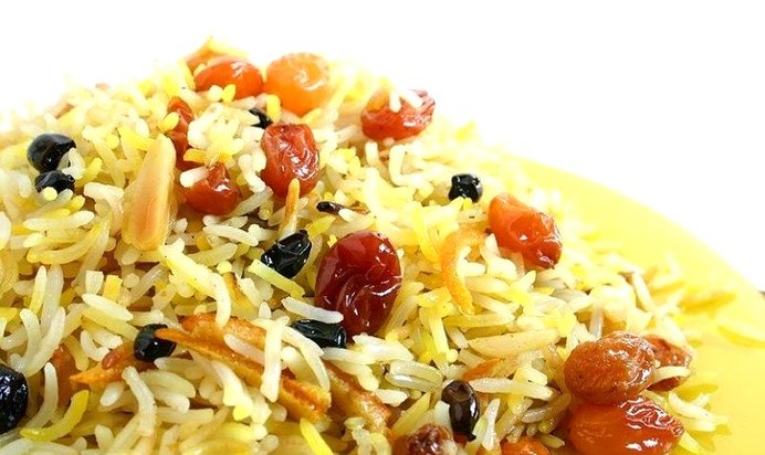 Вегетарианский плов с сухофруктами