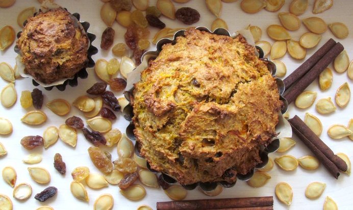 Тыквенные маффины с мёдом